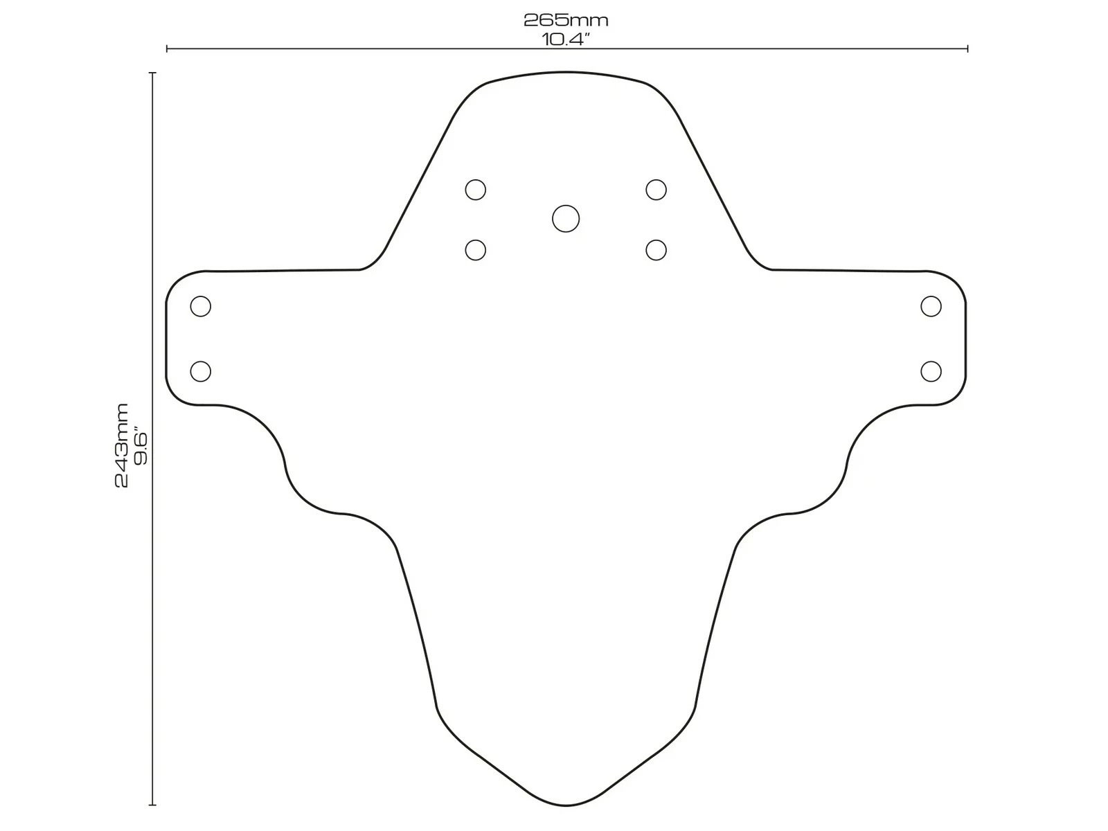 All-mountain-style AMS Garde Boue Avant Maze Mud Guard 6 All-mountain-style AMS Garde Boue Avant Maze Mud Guard – Image 4