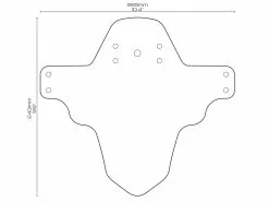 All-mountain-style AMS Garde Boue Avant Reflective Dazzle Mud Guard -Promos Vtt Boutique ams garde boue avant reflective dazzle mud guard 4