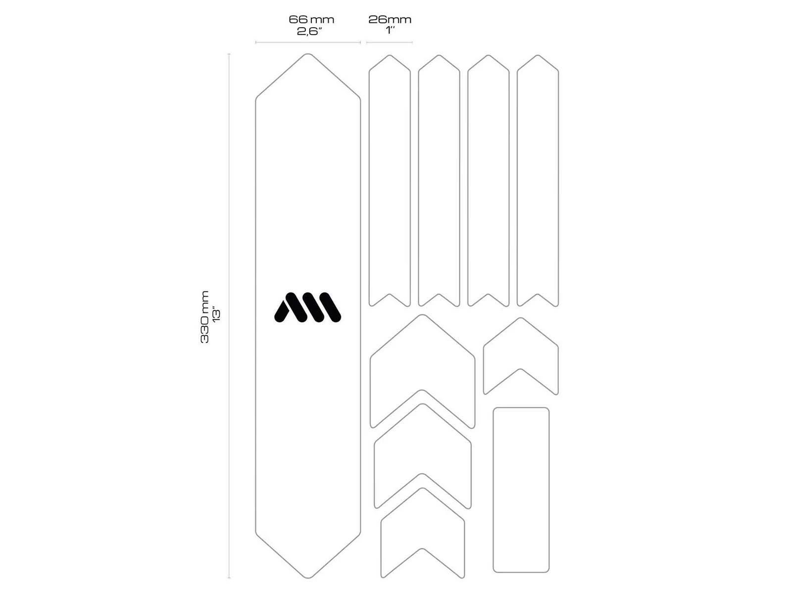 All-mountain-style AMS Kit De Protection Cadre Vélo Transparent 5 All-mountain-style AMS Kit De Protection Cadre Vélo Transparent – Image 3
