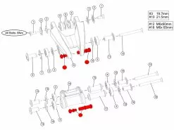 BMC Boulons D'amortisseur Arrière Trailfox / Speedfox - 208505