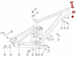 BMC Jeu De Direction Headset A45AC1 2 - 300467 Pour Speedfox / FS01-03 29 / TF01-03 29 / TE01-03 29