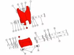 BMC Kit De Liaison Fourstroke 01 Carbon/black Anodized 301733