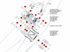 BMC Kit De Visserie Et Roulements Pour Fourstroke / FS01 2023 - 30004037