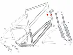 BMC Topcone MSM01 46mm 257, Alpenchallenge AL, URS AL, Roadmachine X AL - 30002029