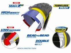 MICHELIN DH Mud Magi-X Pneu Rigide - 27,5 X 2,4 Pouces -Promos Vtt Boutique michelin dh mud magi x pneu rigide 275 x 2 pouces 4