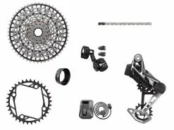 SRAM Groupe Complet XX T-TYPE EAGLE E-VTT 104 BCD 12v 36 Dents 10-52 Sans Manivelles